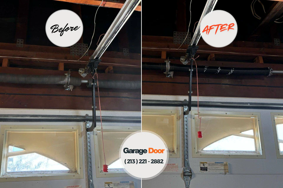 Before and after: garage door repair 32832
